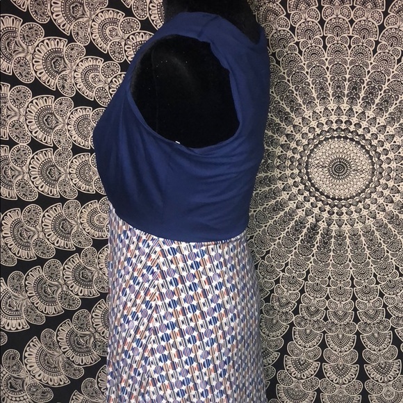 🆕 Navy Multi Colored Circle Maxi Dress - Picture 5 of 8